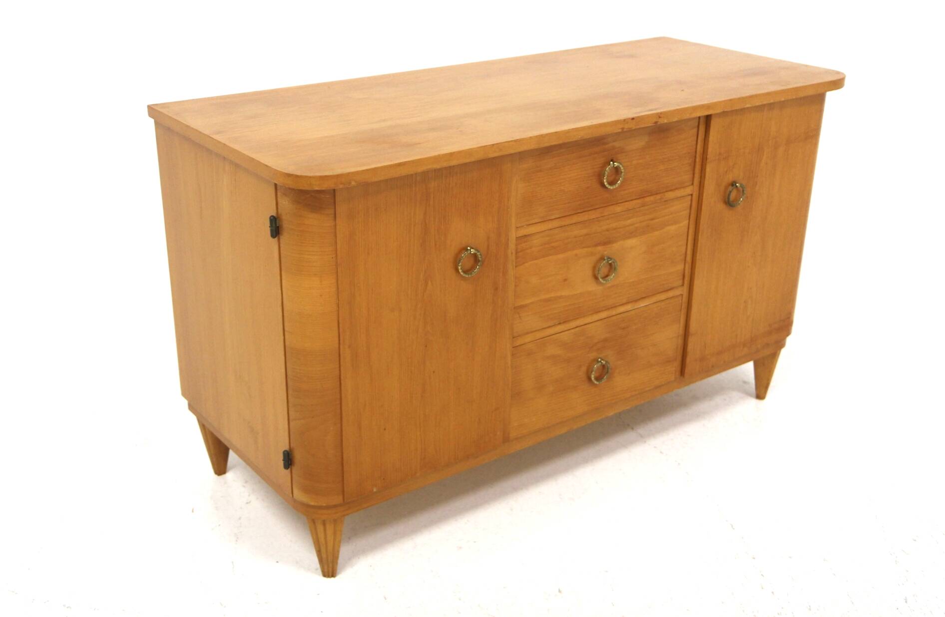 Scandinavian elm chest of drawers, Swedish modern, Sweden, 1940