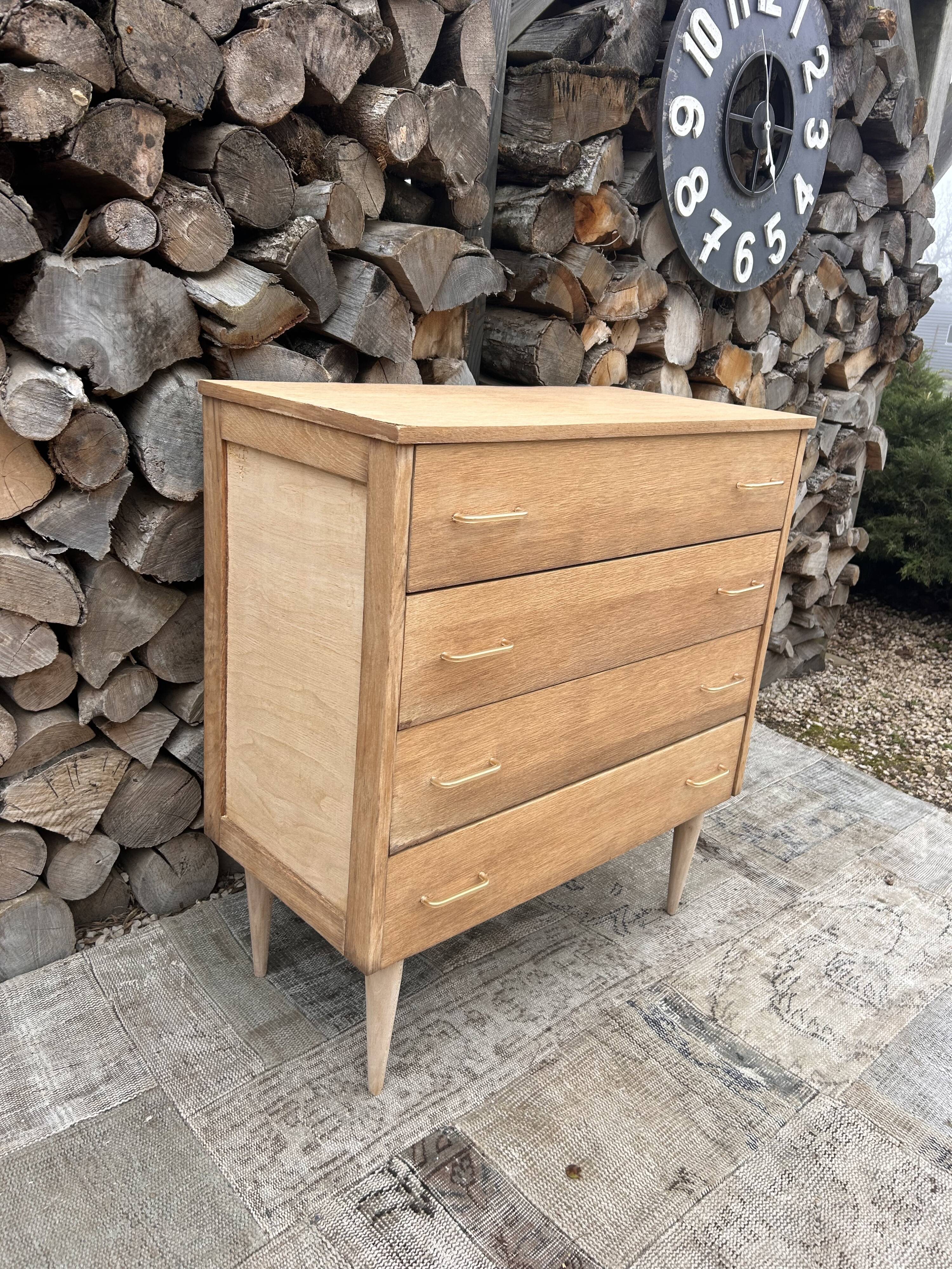 Renovated vintage antique chest of drawers