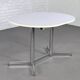 Table de repas ovale et extensible des années 50 chrome et formica