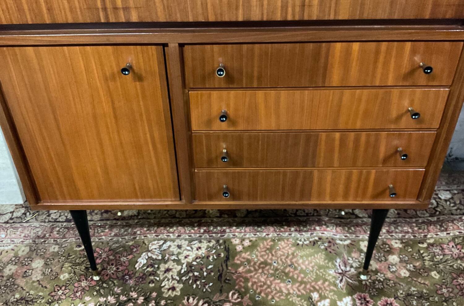 Vintage teak bar/secretary cabinet