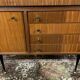 Meuble bar/secrétaire vintage en teck
