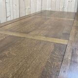 Oak monastery table with turned legs from the 1930s