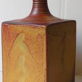 Vintage Scandinavian enamelled earth soliflore vase