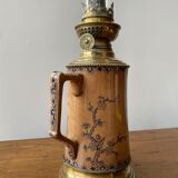 Ceramic and copper oil lamp