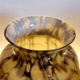 Vase in opaline glaze Art Deco Scailmont Glassworks Henri Heemskerk Belgium