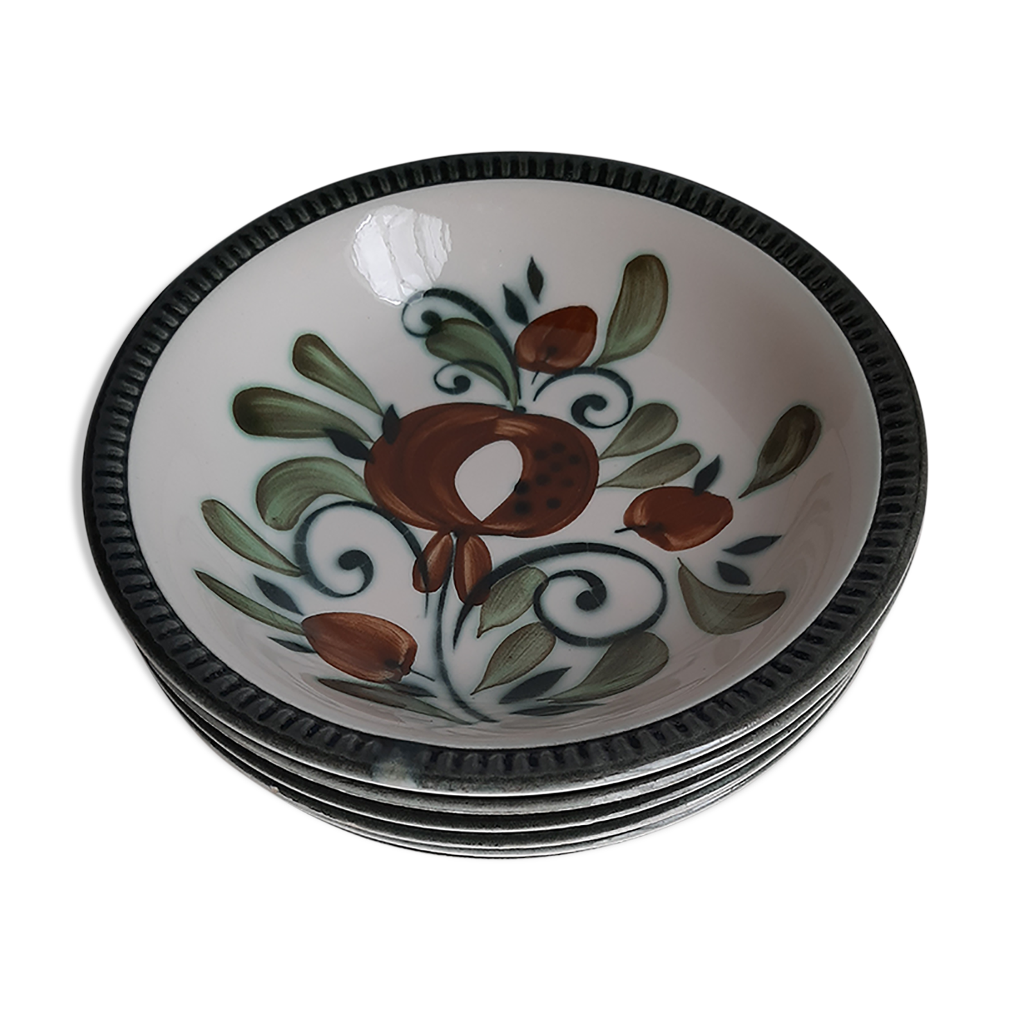 Vintage plates Boch la louvière