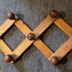 Scandinavian coat rack in solid pine