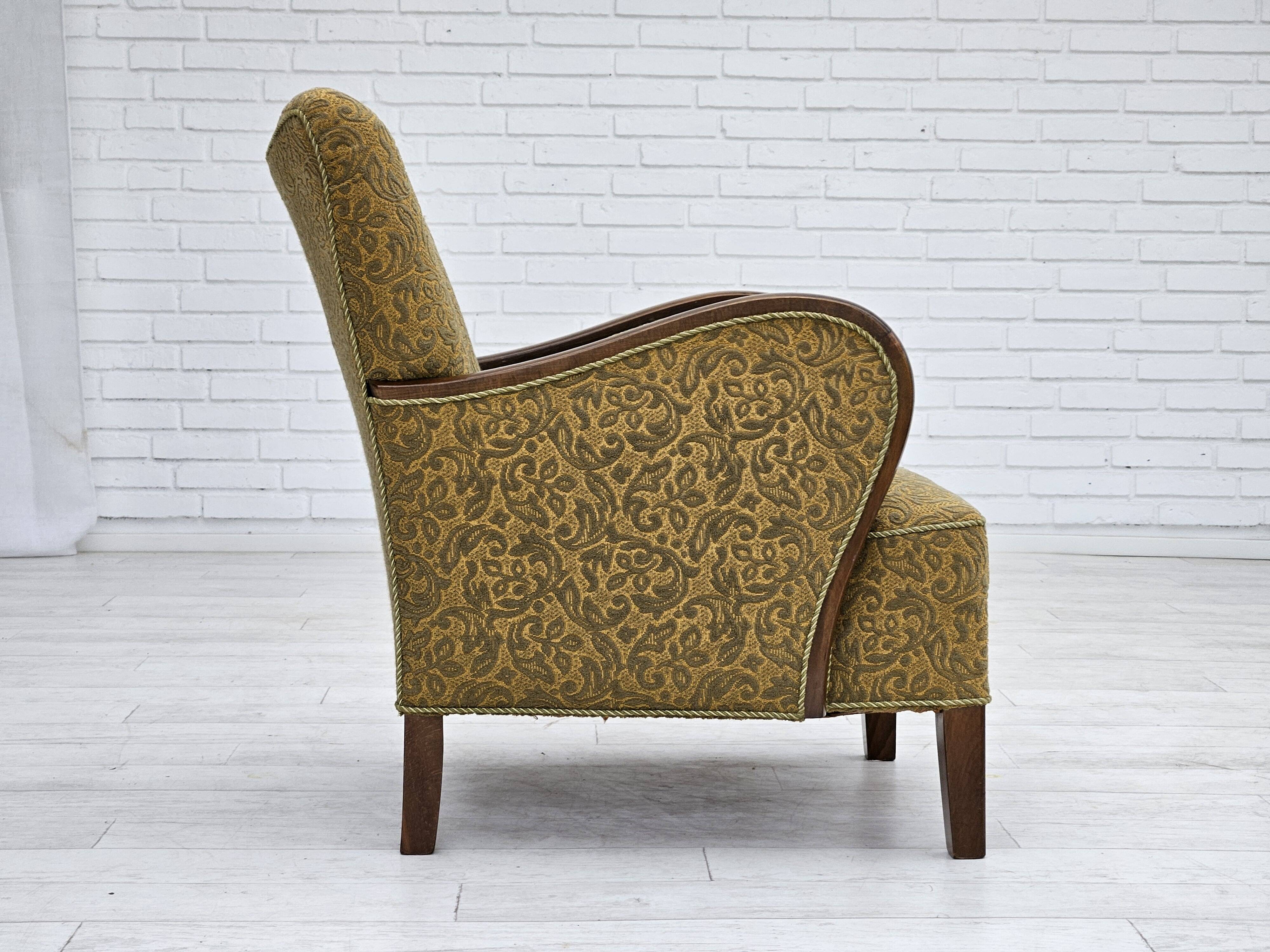 Années 1950-60, design danois, fauteuil, très bon état d'origine.