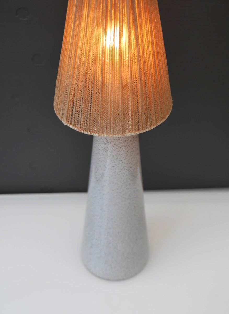 Art glass lamp by Bengt Orup for Hyllinge Glasbruk