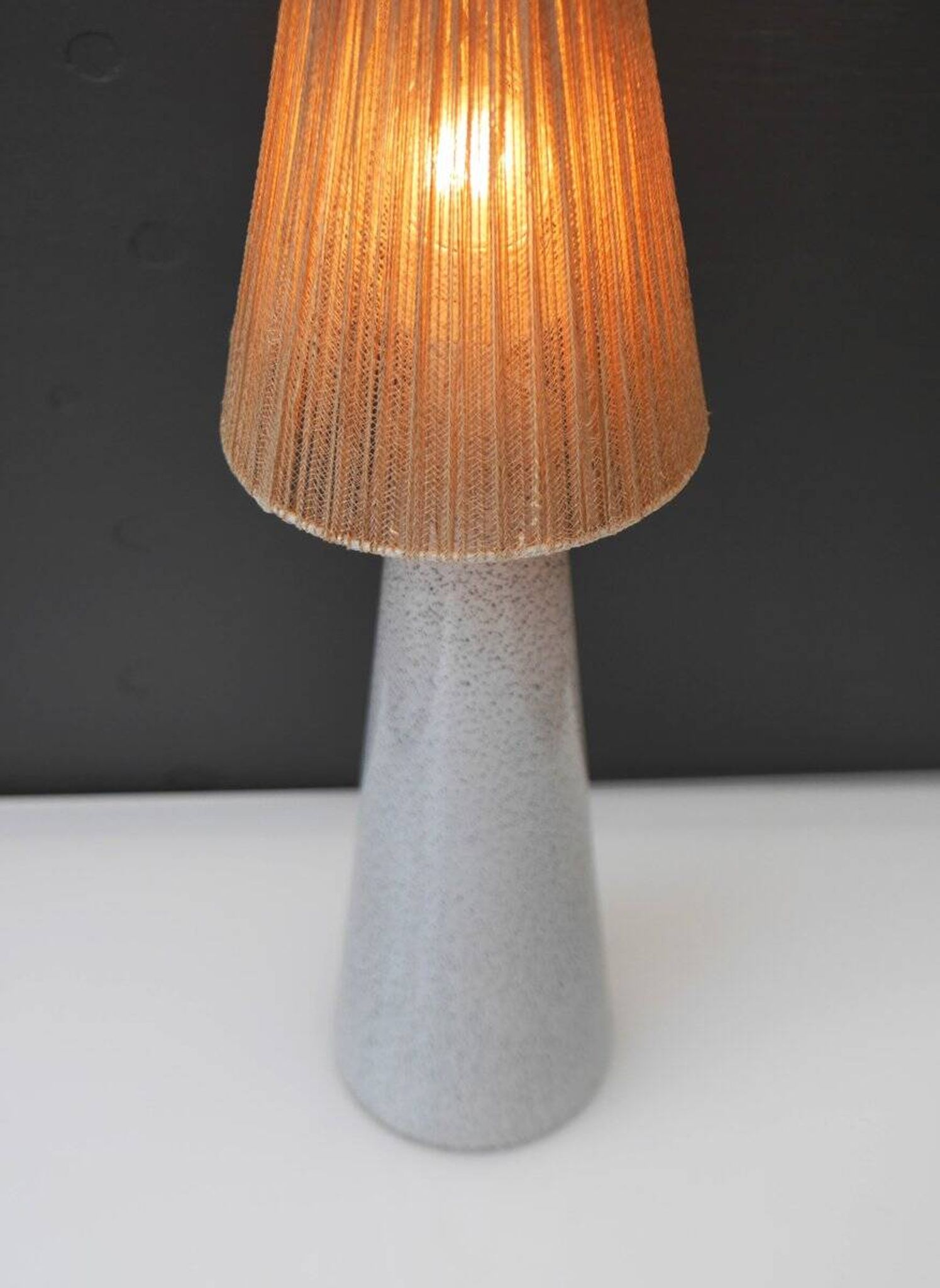 Art glass lamp by Bengt Orup for Hyllinge Glasbruk