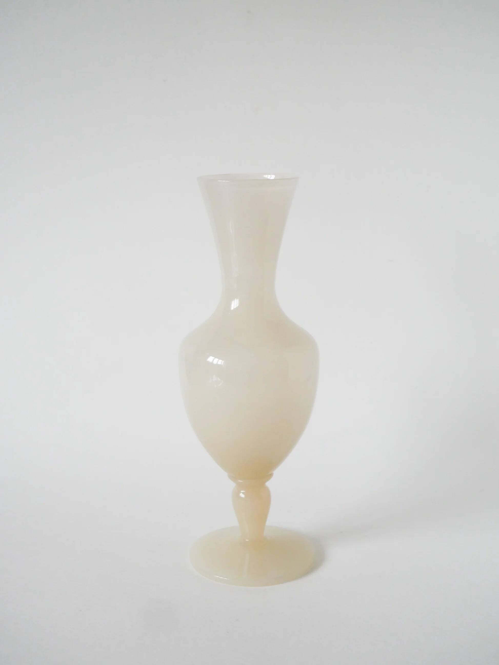 Large opaline vase, pale pink, 1960