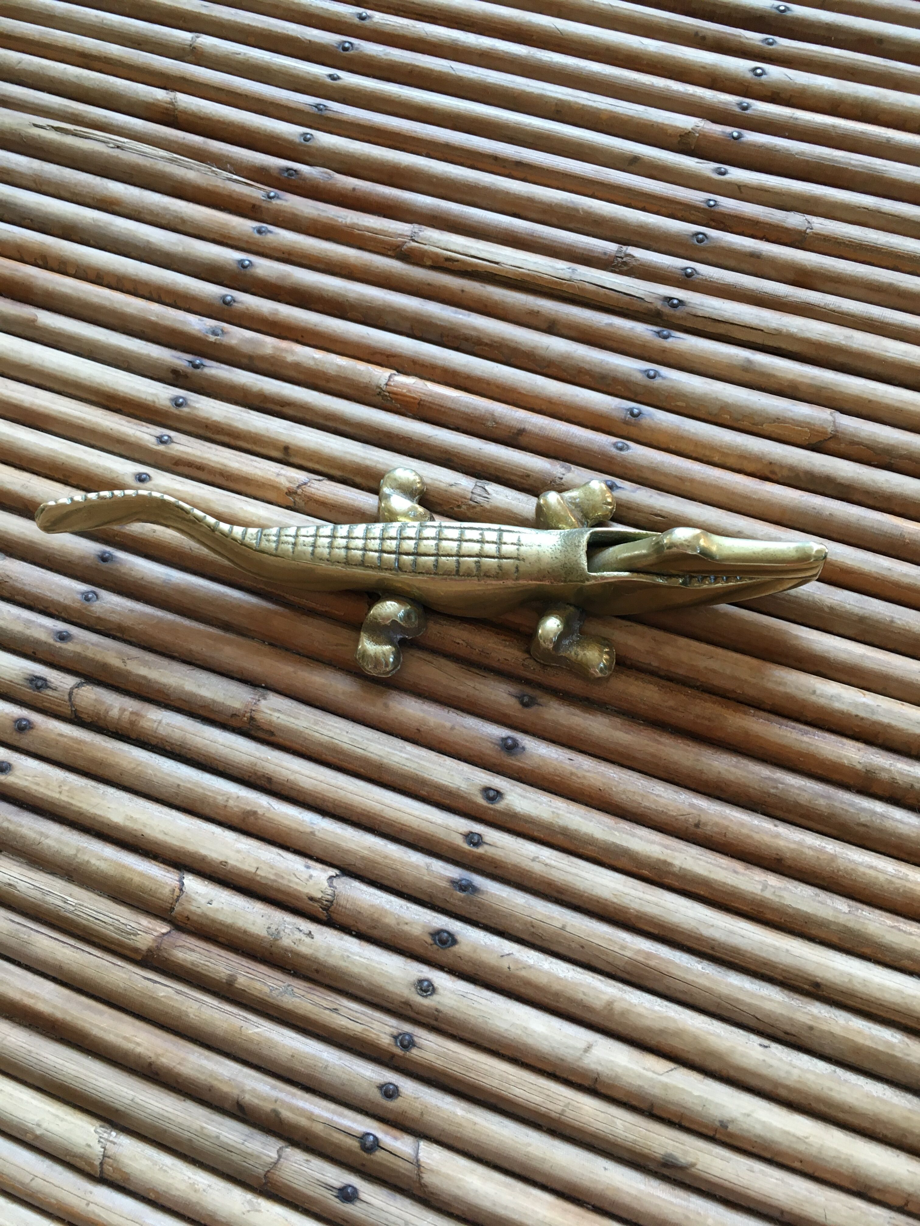 Brass crocodile