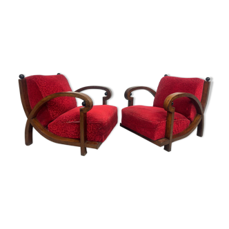 Art Deco lounge chairs (set of 2)