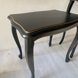 Black and gold bedside table