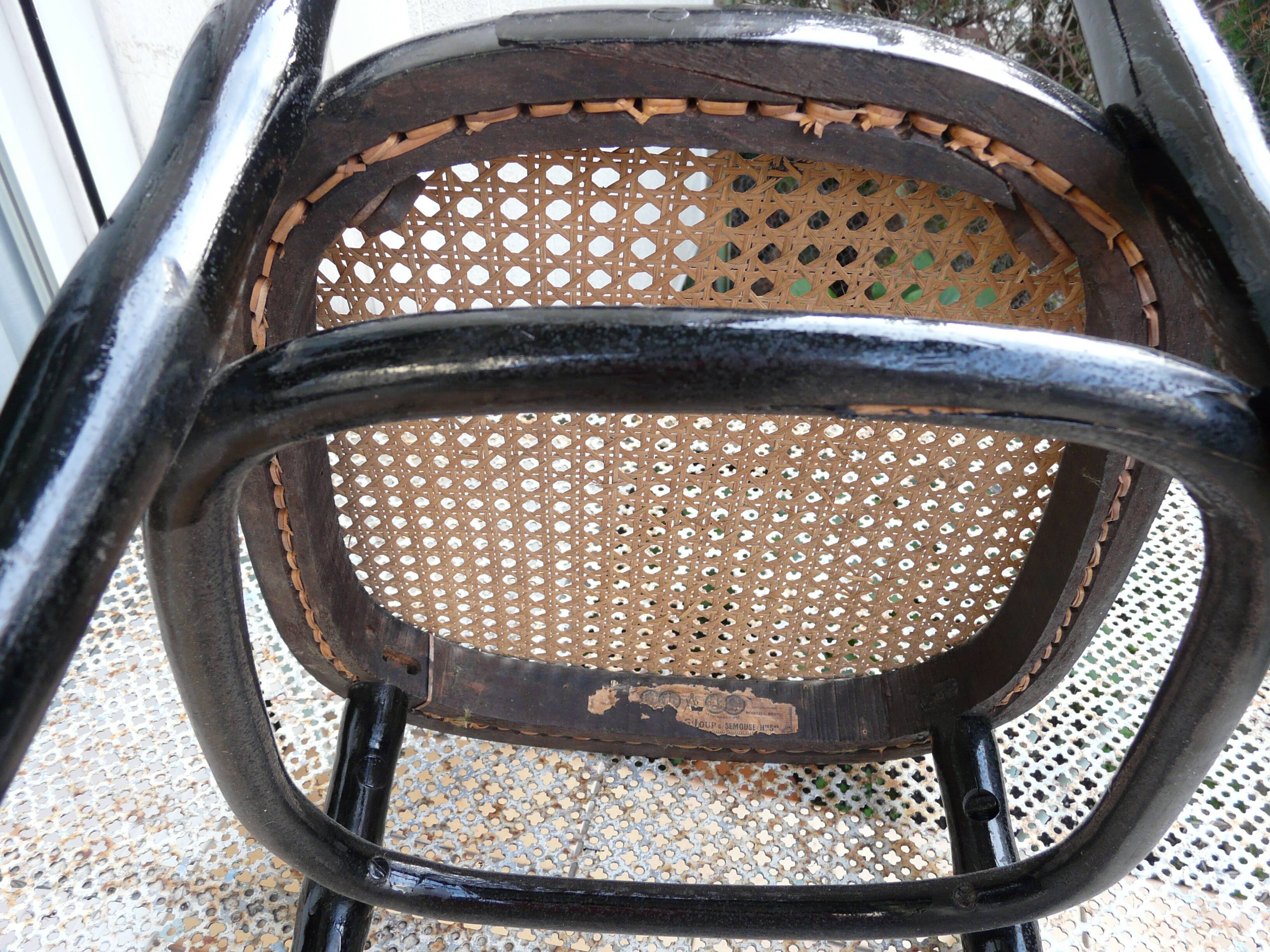 Chair with caned seat, medalist at the 1889 World's Fair