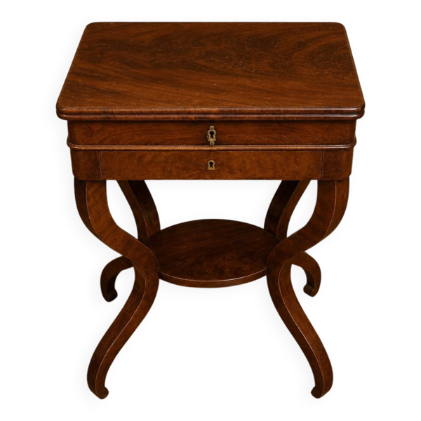 Table à ouvrage en acajou – Époque Charles X