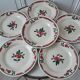 Set of 6 flat plates Gien model Saverne