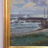 Swedish Modern Oil Painting , 1957, Carl Oscar Larsson (1887-1962)