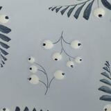 Mid-Century Modern French Blue Plate by Eva Jancke-Björk for Bo Fajans, Sweden