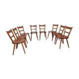 8 vintage bistro chairs 60s