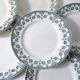 Terre de fer 8 Art Deco flat plates NORMAND model