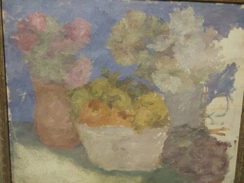 Oil Painting on Canvas "Renzo Dotti" 1967