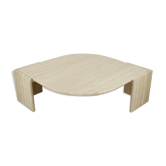 Table basse en travertin  italien années 70