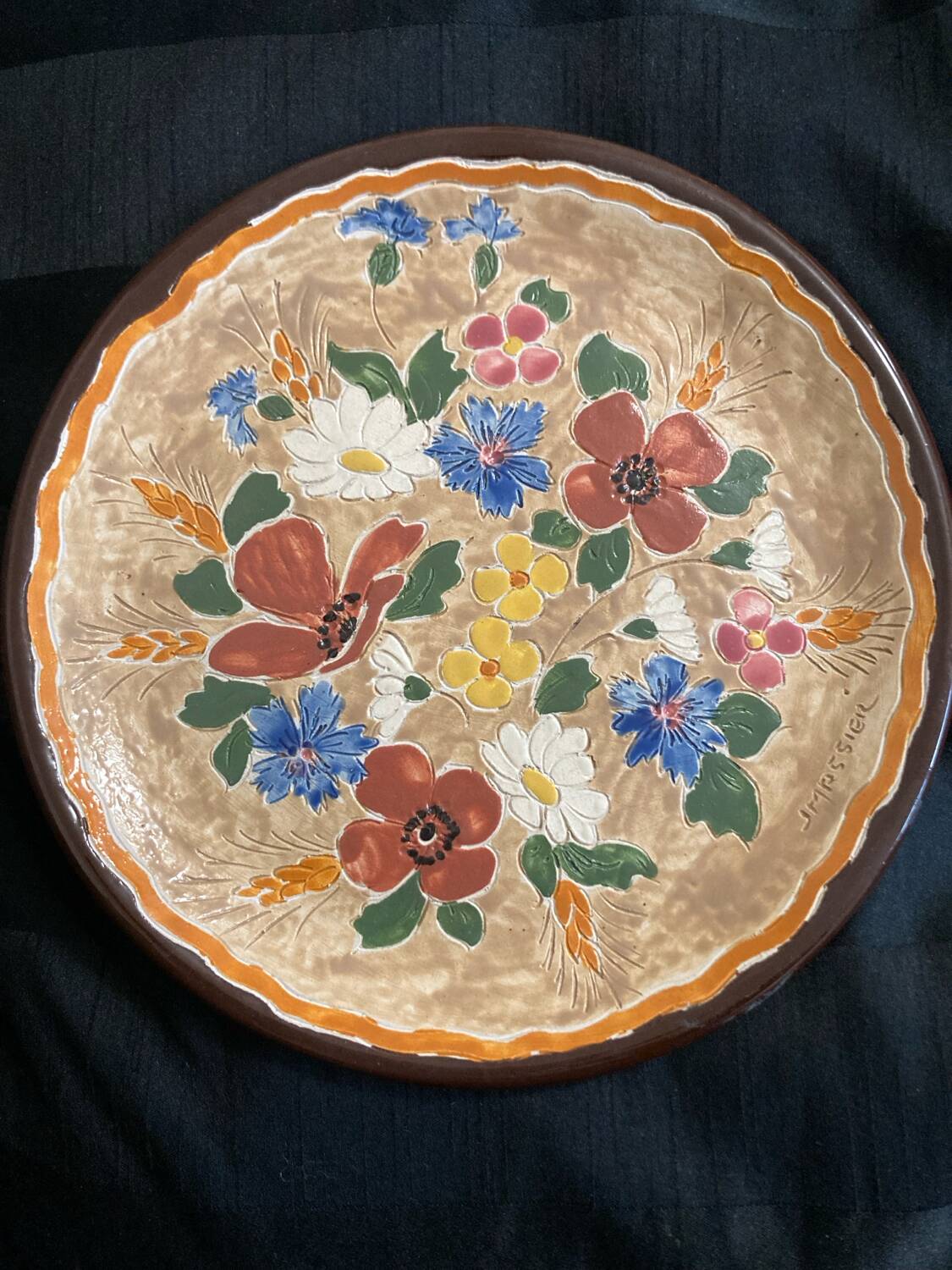 Old Vallauris plate Jerome Massier