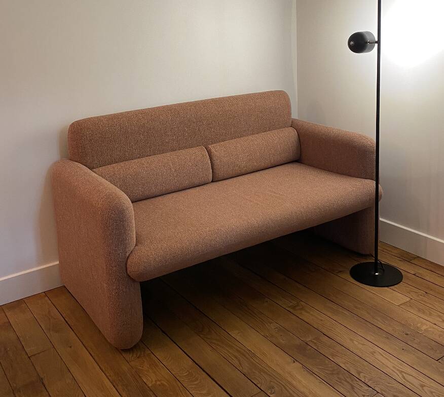 Canapé L 140 cm rouge corail, HK Living