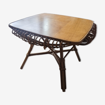 Rattan coffee table