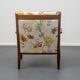 Restored 1960s armchair, floral pattern, two available.