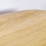 Travertine dining table Jean Charles 70s