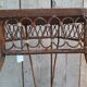 Antique wrought iron plant table column