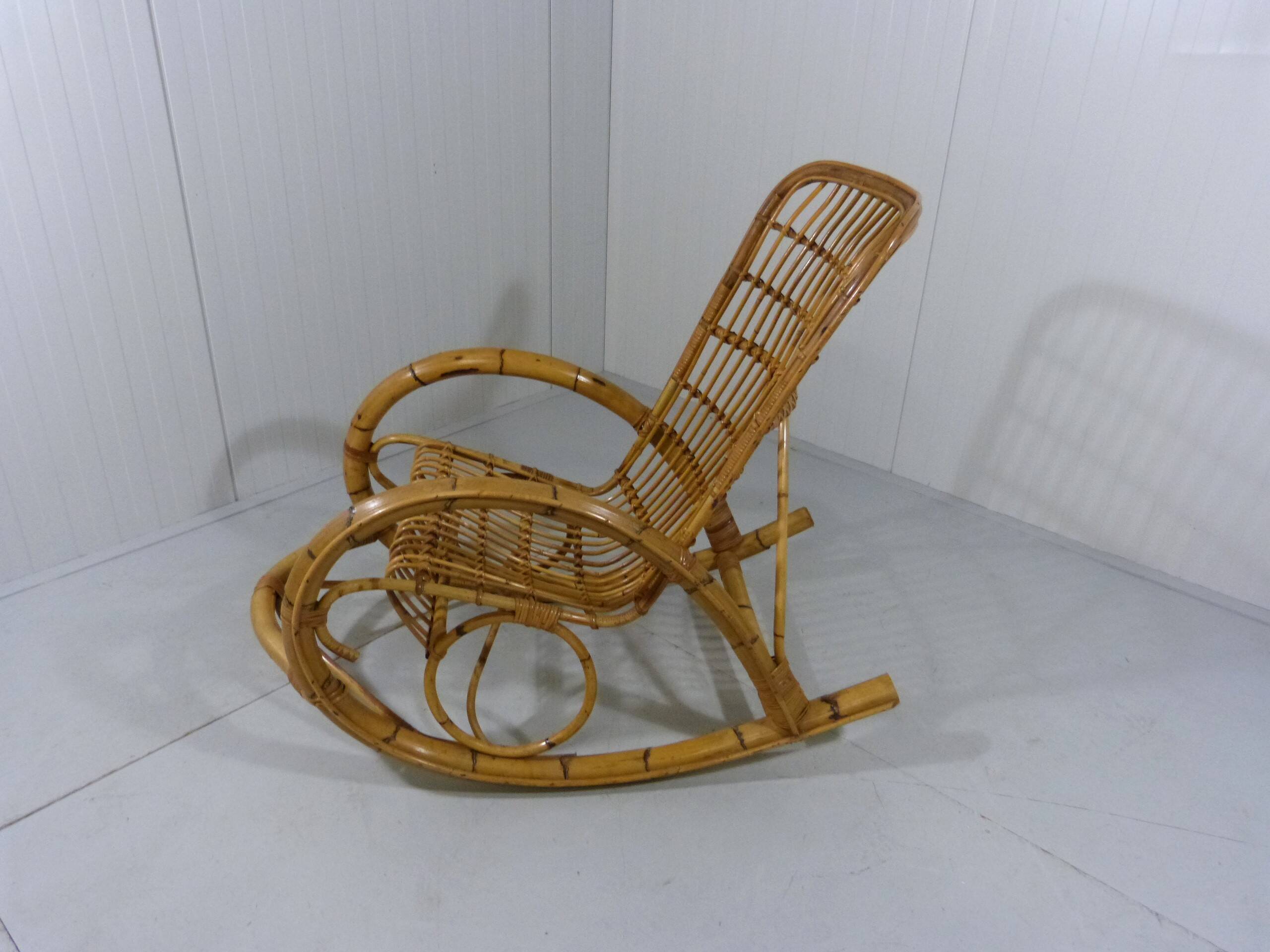 Rattan rocking chair 1960’s