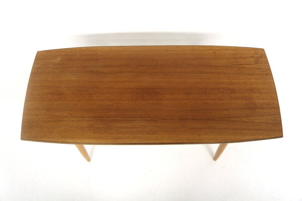 Table basse scandinave en teck et en chêne, Suède, 1950