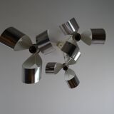 Stainless steel flower cascade suspension, 1970