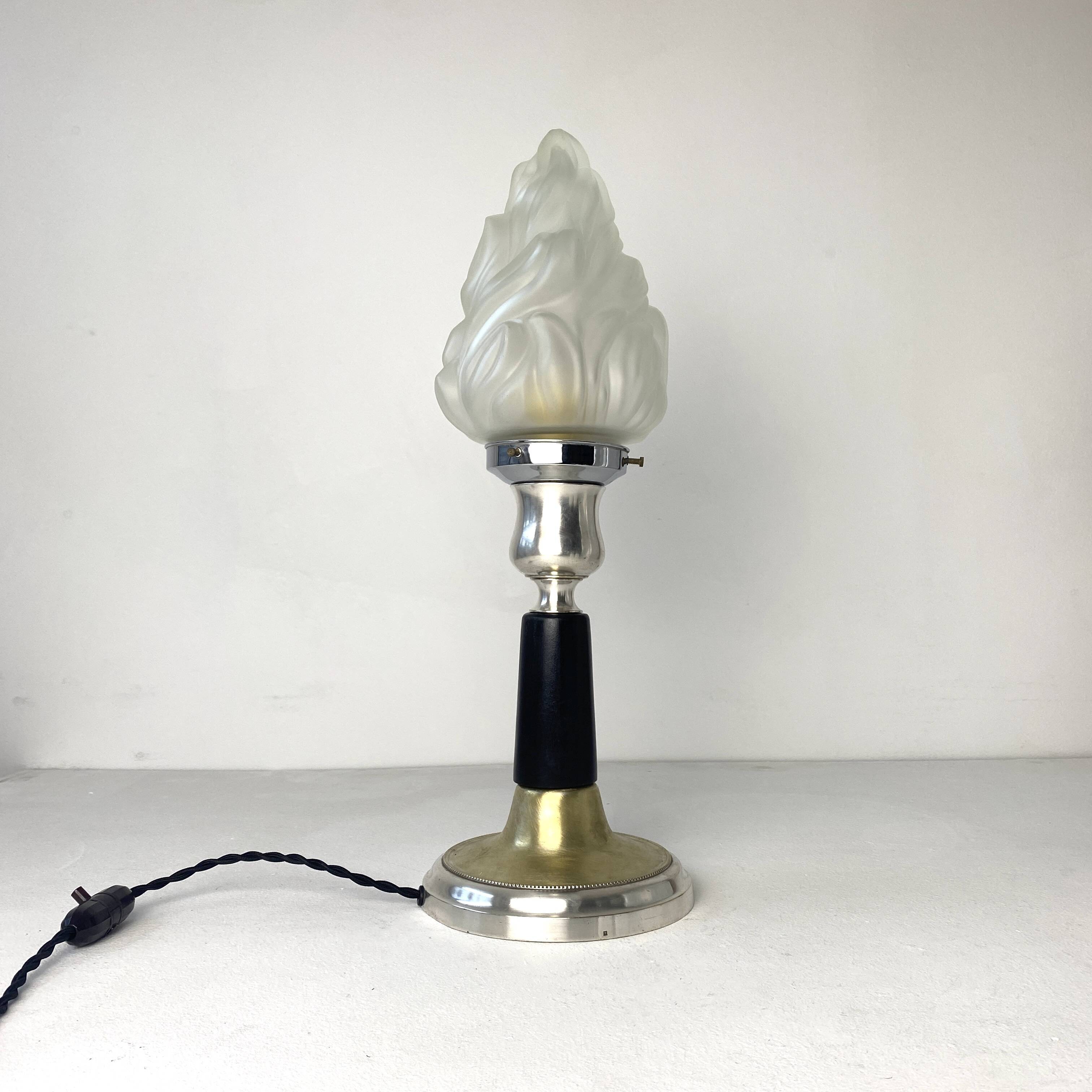 Old vintage art-deco table lamp
