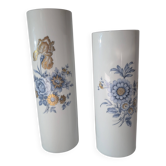 Pair of Franklin Porcelain vases – limited edition 1977 – Made in Bavaria