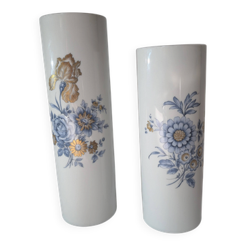 Paire de vases Franklin Porcelain – édition limitée 1977 – Made in Bavaria