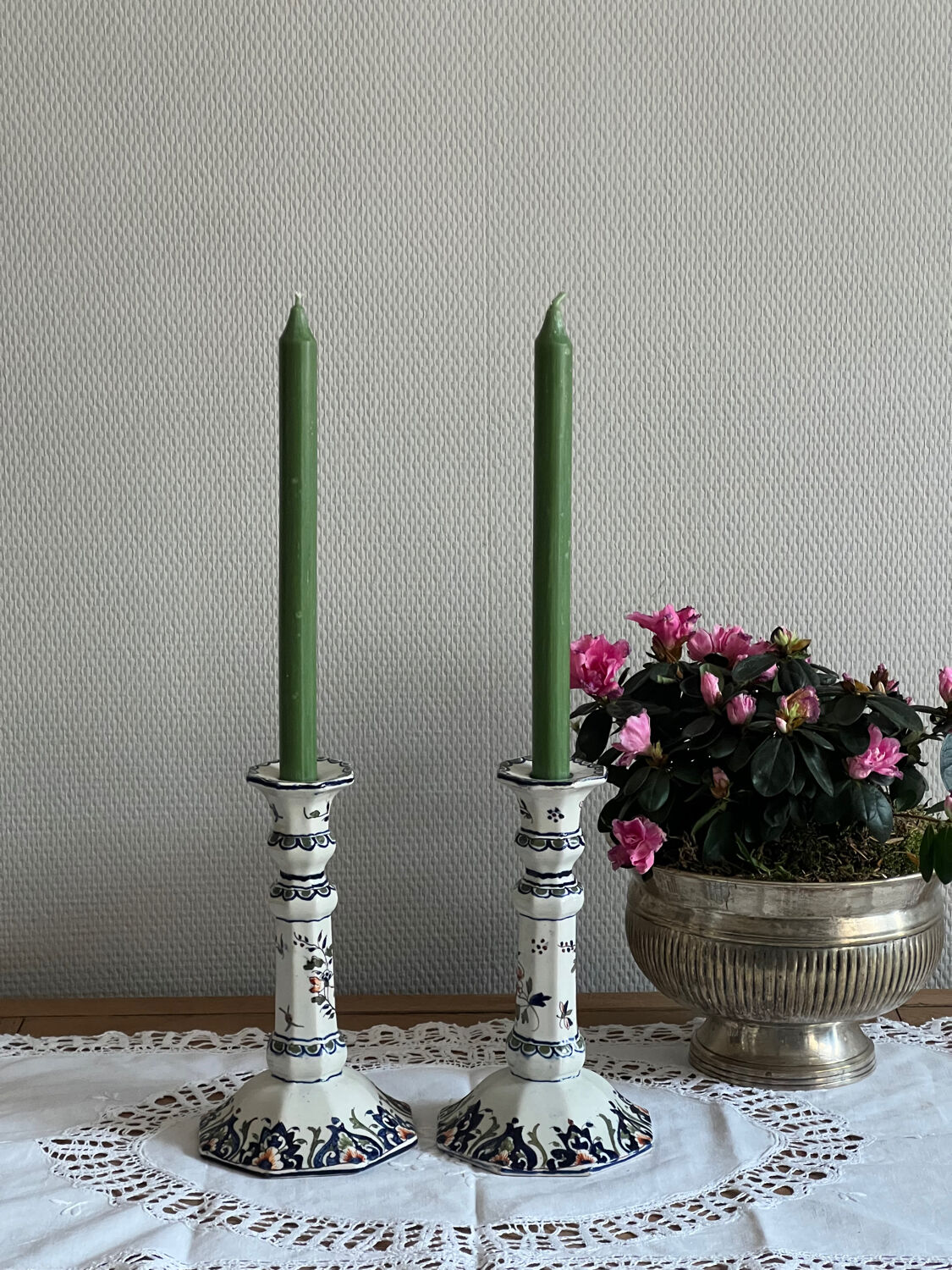 Pair of candlesticks Rouen