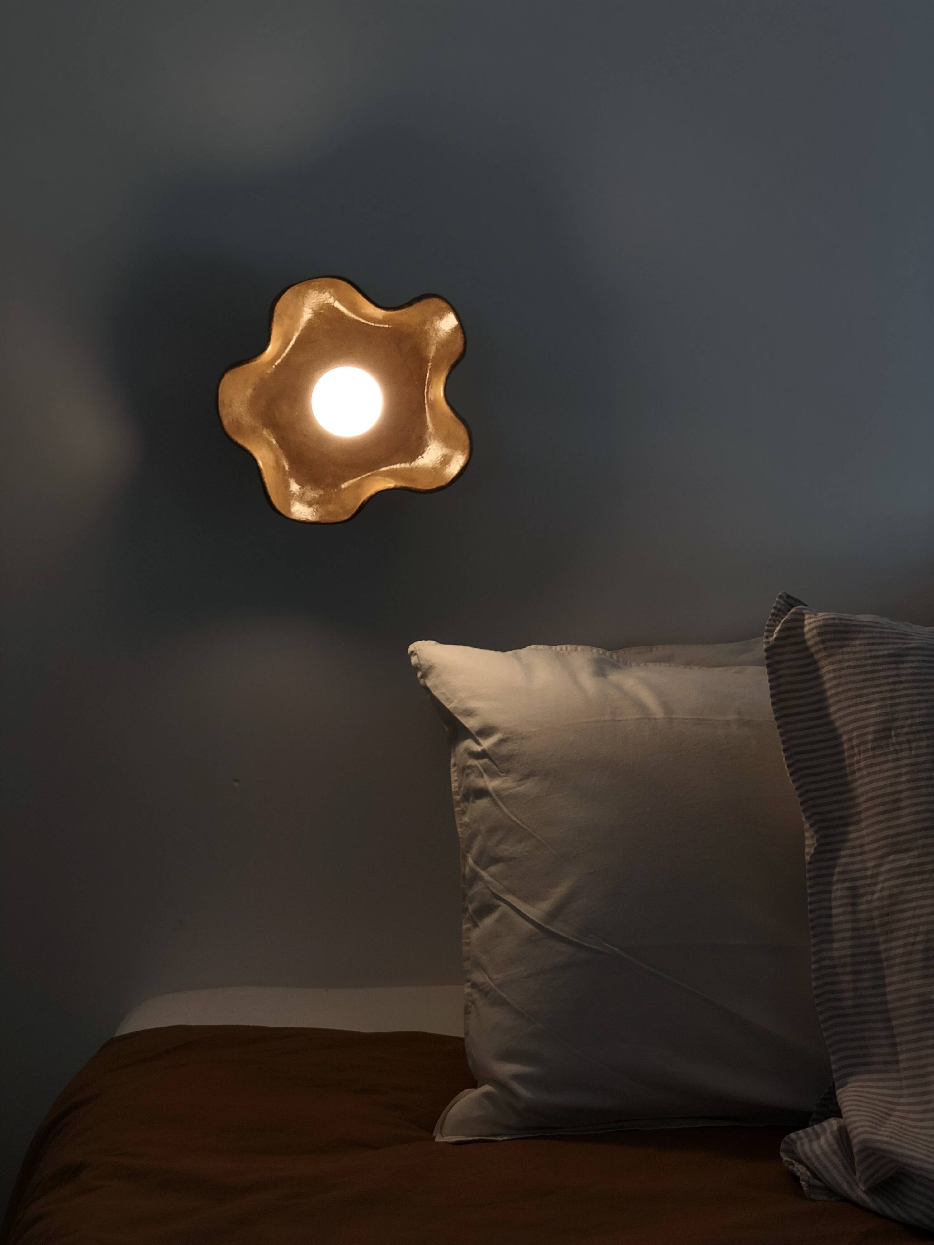 Jelly Ceramic Wall Light - Coconut Square - Chocolate