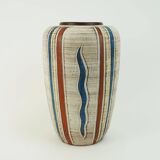 west german mid century VASE sawa keramik 50s sgraffito decor model 300/30
