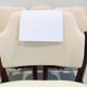 Set of six hardwood chairs by Arne Vodder for Sibast with white textile upholstery.