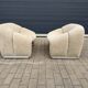 2x Artifort Groovy F598 Pierre Paulin, Pierre Frey: Chenille Igor (Sable)