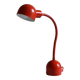Vintage red French postmodernist desk lamp from the 1980s