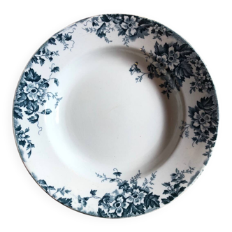 Deep ironstone plate from Saint Amand and Hamage