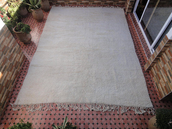 Beni Oarain woollen carpet Moroccan Berber 400 x 291 cm