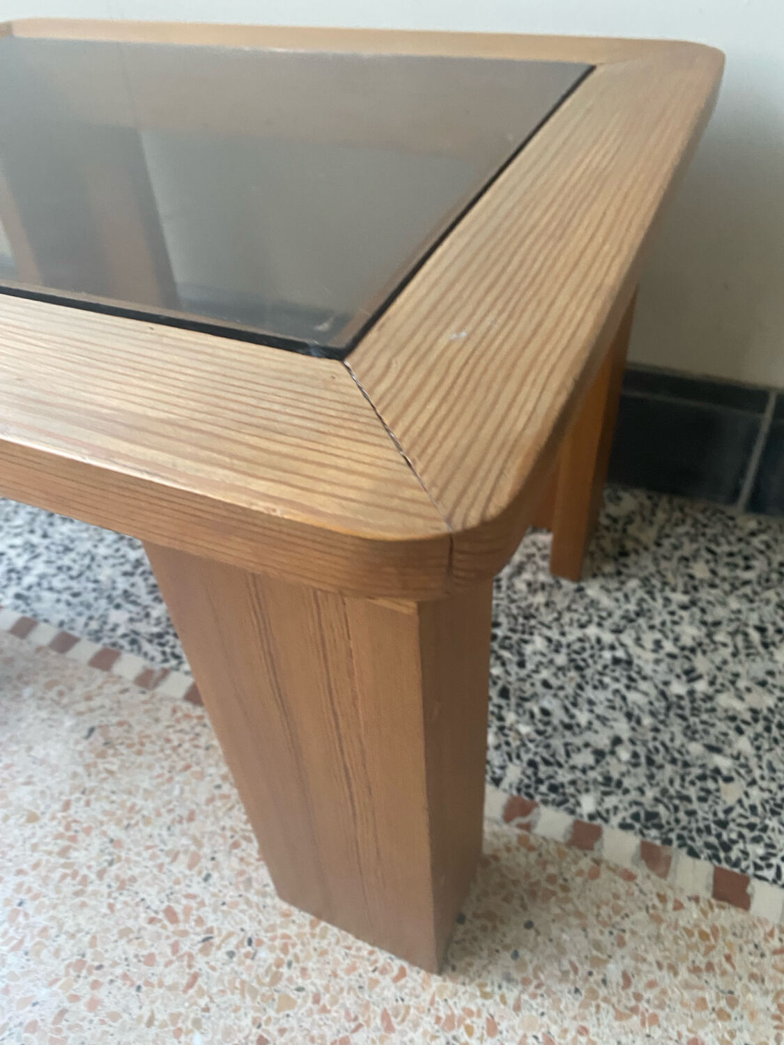 Pine side table from the 70s/80s
