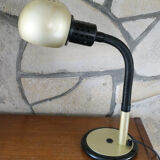 Tablle lamp or desk aluminor 1970's rare golden color