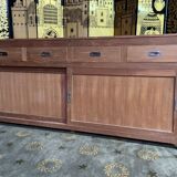 Solid teak row